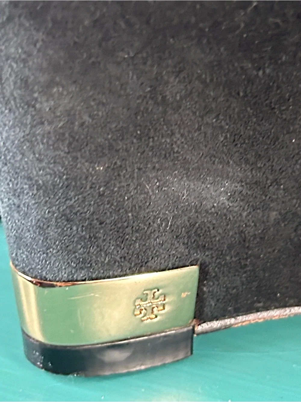 Tory Burch Astoria Solid Black Suede Wedge Pumps - Women's Dress Heels